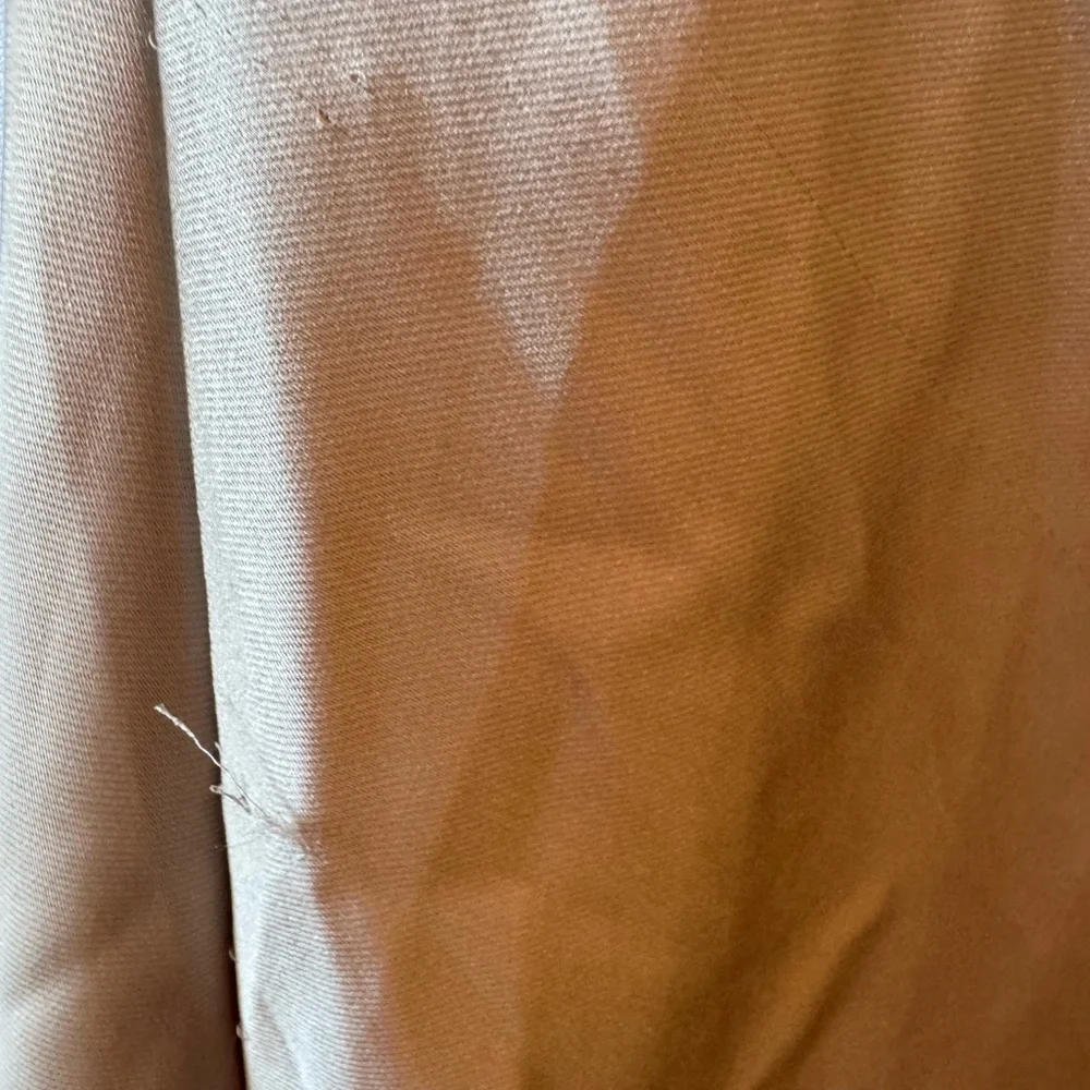 ZARA Champagne Satin Slip Dress Size S Beaded Straps Midi Elegant